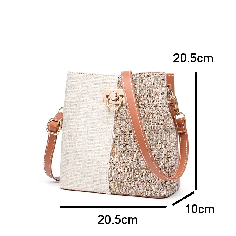 Panelled Women Bucket Bag