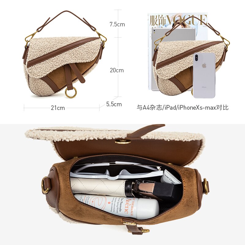 Strap D-shaped Saddle Bag