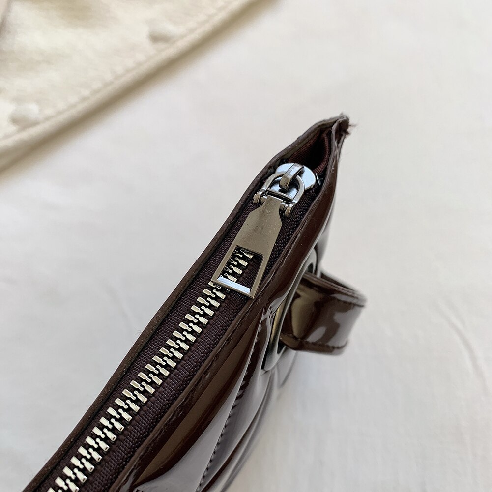 PU Patent Leather Envelope Bag