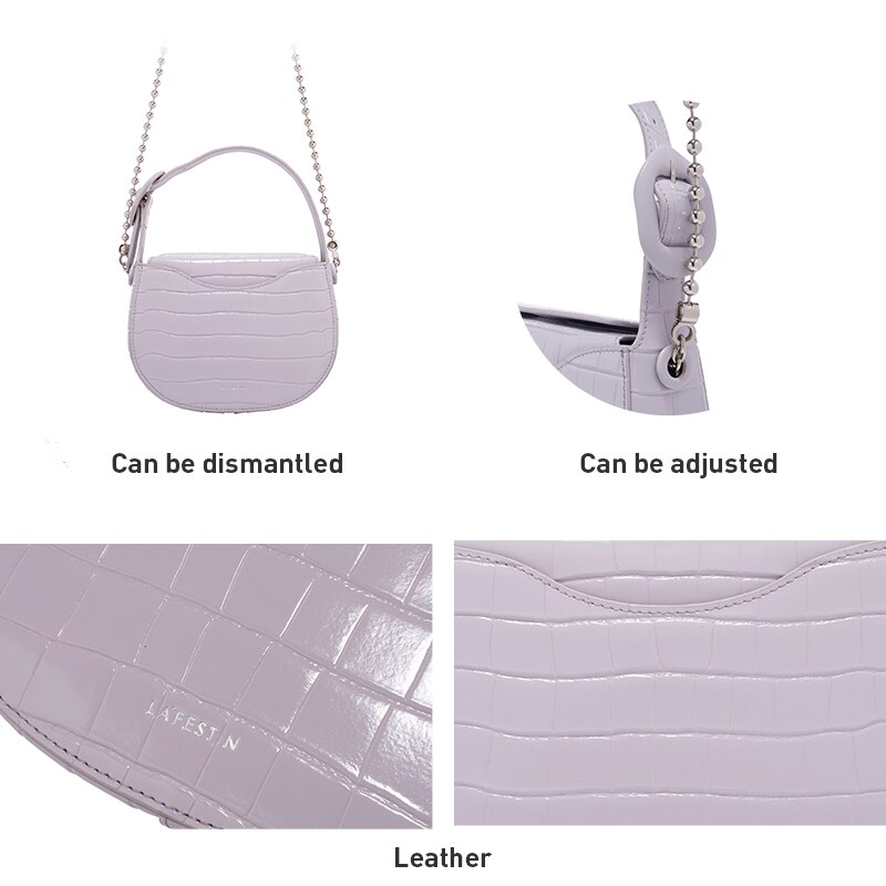 Metal Bead Chain Messenger Bag