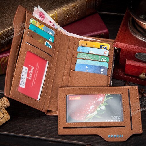 Men's Leather Wallet With Zipper