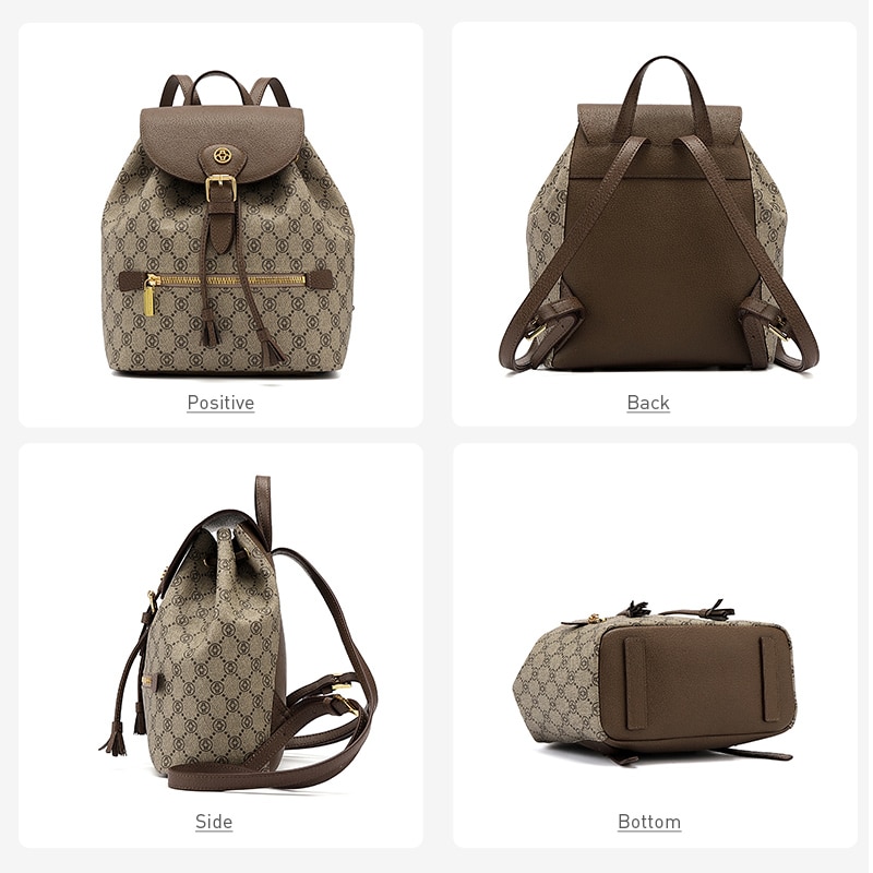 Large-capacity Fashion Trend Leather Backpack