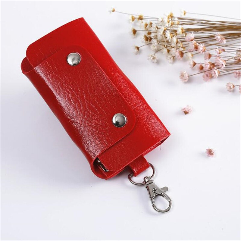 Portable Leather Car Keychain Housekeeper