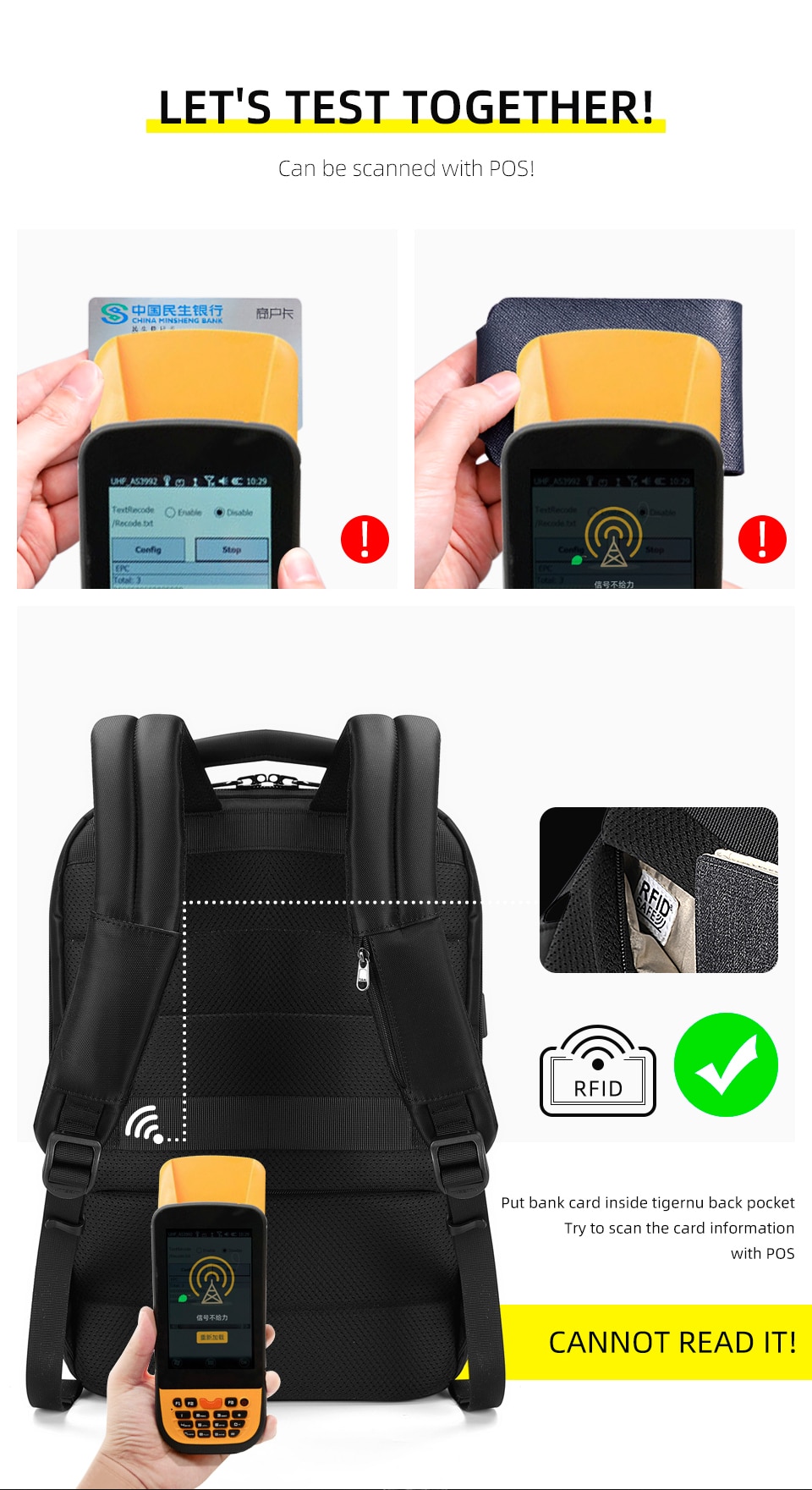 Anti-Theft Large Computer Backpack