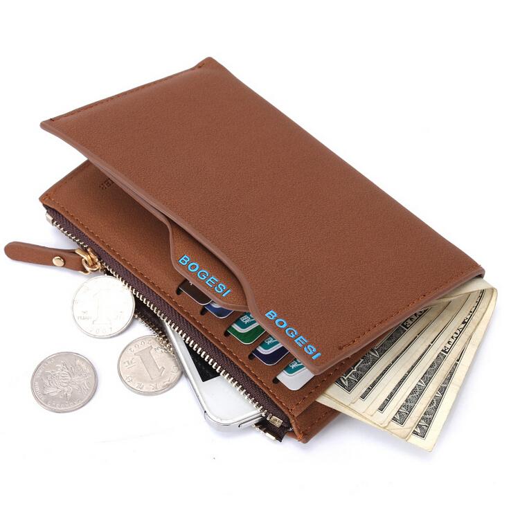 Men's Leather Wallet With Zipper