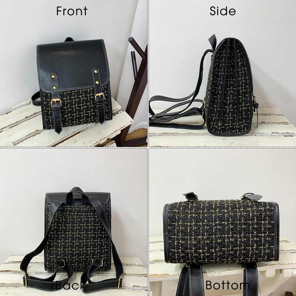 Female Large Capacity Leahter Backpack