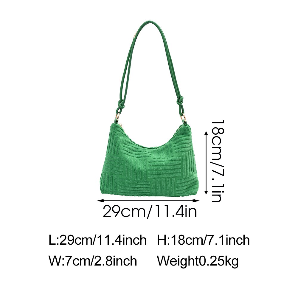 Pack Winter Velvet Ladies Strip Hobo Bag