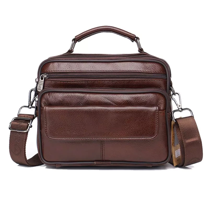 Leather Business Tote Bag Men