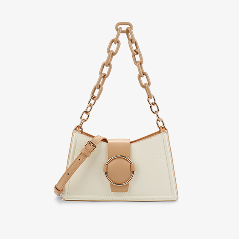 Crocodile Print Underarm Bag