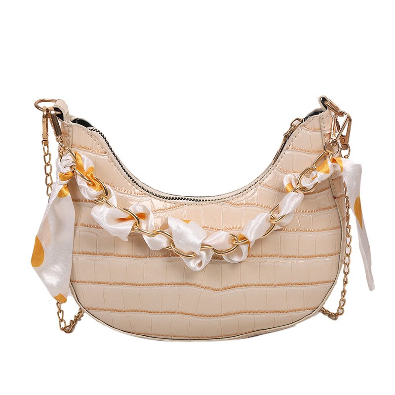 Stone Pattern Dumpling Crossbody Bag