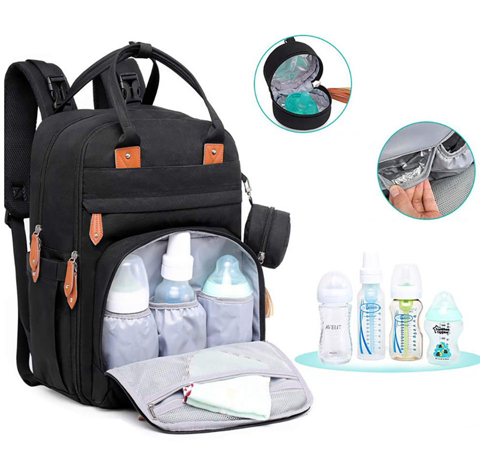 Nappy Bag Quilted Luxury Multifunction Handbag