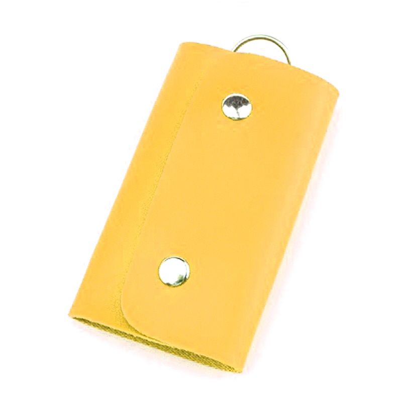 PU Keychain Solid Keyrings Wallet