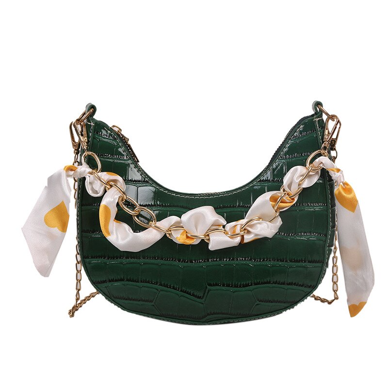 Stone Pattern Dumpling Crossbody Bag