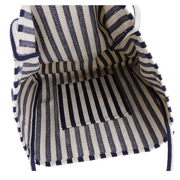 Large Capacity Canvas Simple Striped