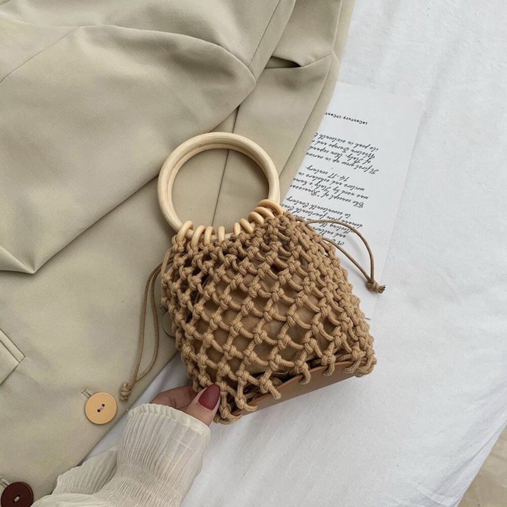 Summer Woman Woven Handbag