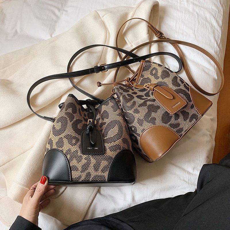 Leopard Print Luxury Bucket Bag