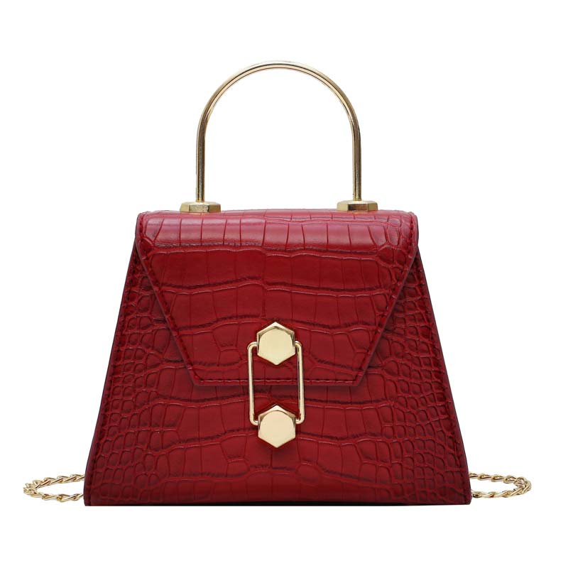 PU Leather Alligator Pattern Female Shoulder Bag