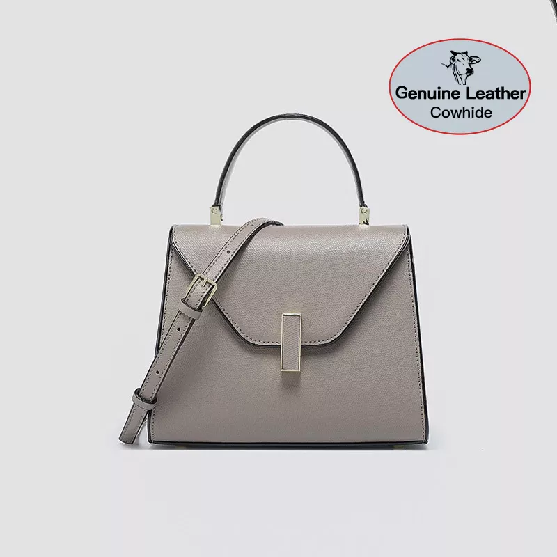 Genuine Leather Top Handle Handbag