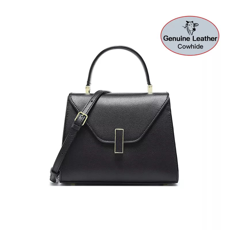 Genuine Leather Top Handle Handbag