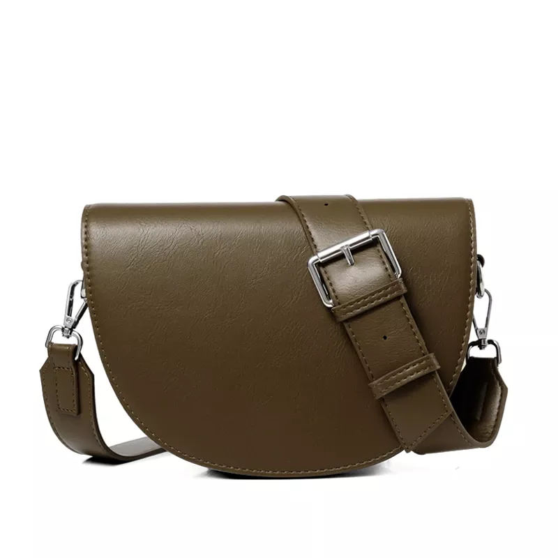 New Trendy Ladies High-end Simple Saddle Bag