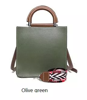 Split Leather Small Square Bag