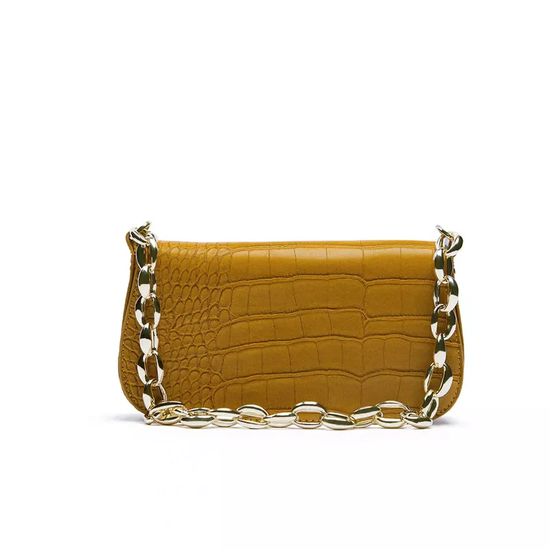Crocodile Pattern PU Leather Crossbody Bag