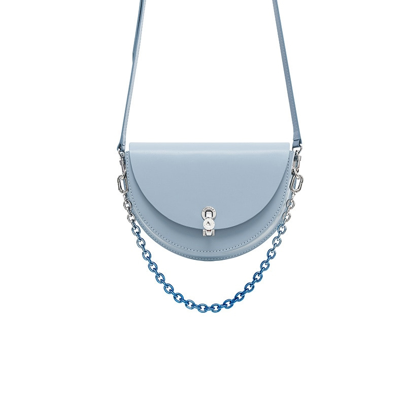 Diamond Ring-lock Crossbody Chain Bag