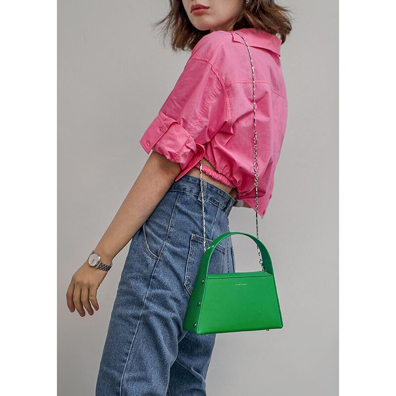 Top Handle Bag Genuine Leather