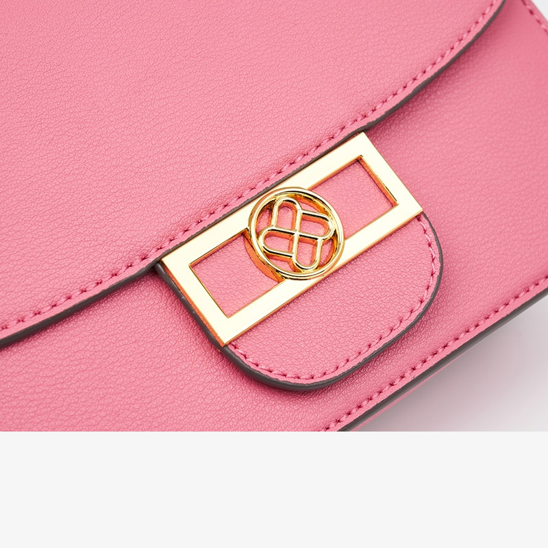 Sleek Classic Flap Leather Shoulder Bag