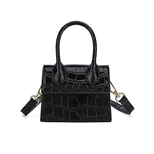 Mini Bag with Crocodile Pattern